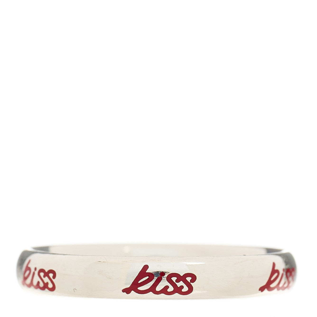 Tiffany Sterling Silver Enamel Paloma Picasso Kiss Band Ring 53 6.5 Red 1 of 5