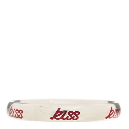 Tiffany Sterling Silver Enamel Paloma Picasso Kiss Band Ring 53 6.5 Red 1 of 5