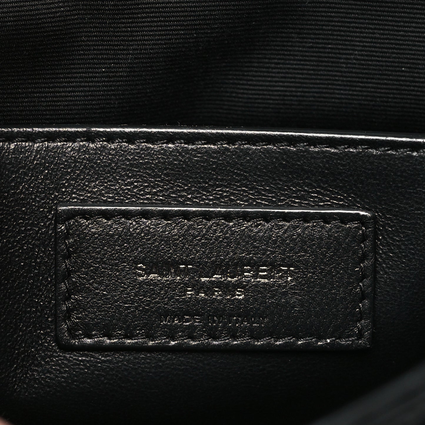 Crinkled Calfskin Matelasse Monogram Baby Niki Chain Satchel Black