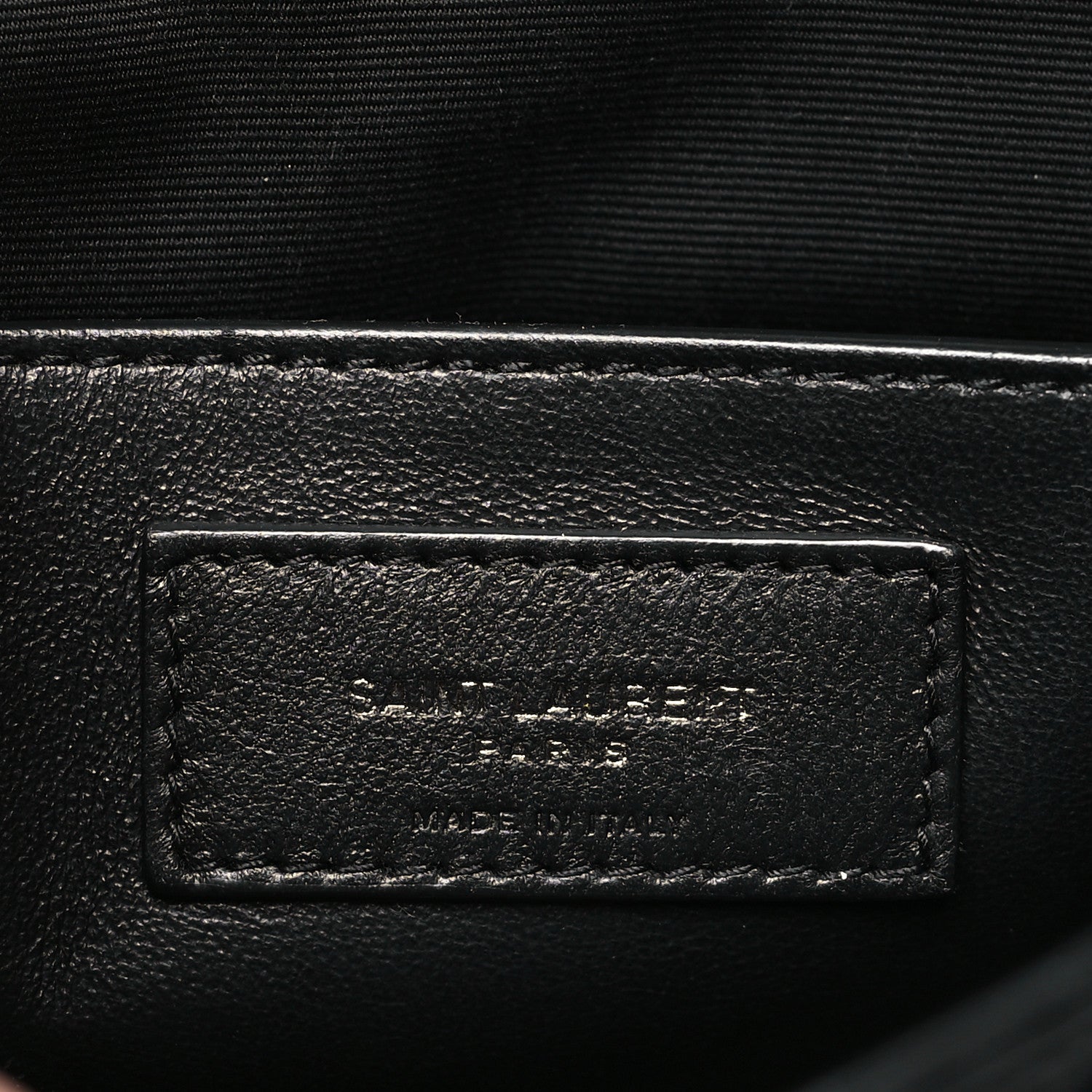 Saint Laurent Crinkled Calfskin Matelasse Monogram Baby Niki Chain Satchel Black 6 of 10
