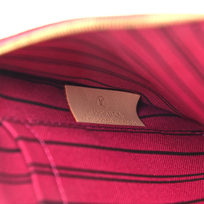 Louis Vuitton Monogram Neverfull MM GM Pochette Pivoine 7 of 8