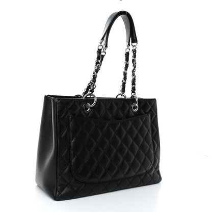 Chanel Caviar Quilted Grand Shopping Tote GST Black 3 of 9