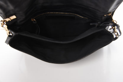 Balenciaga Chevre Gold Metallic Edge Hardware Envelope Clutch Black 5 of 11