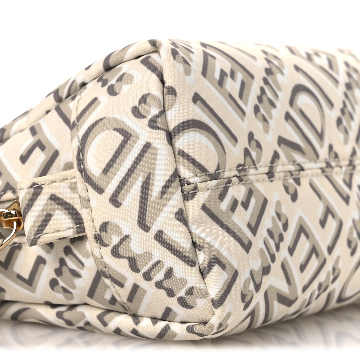 Fendi X SKIMS Nylon Small Trapezoid Beauty Pouch Kims Avorio