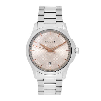 Gucci Stainless Steel 38mm G-Timeless Diamante Quartz Watch 1 of 4