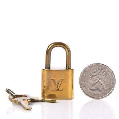 Louis Vuitton Brass Lock and Key Set #306 2 of 6