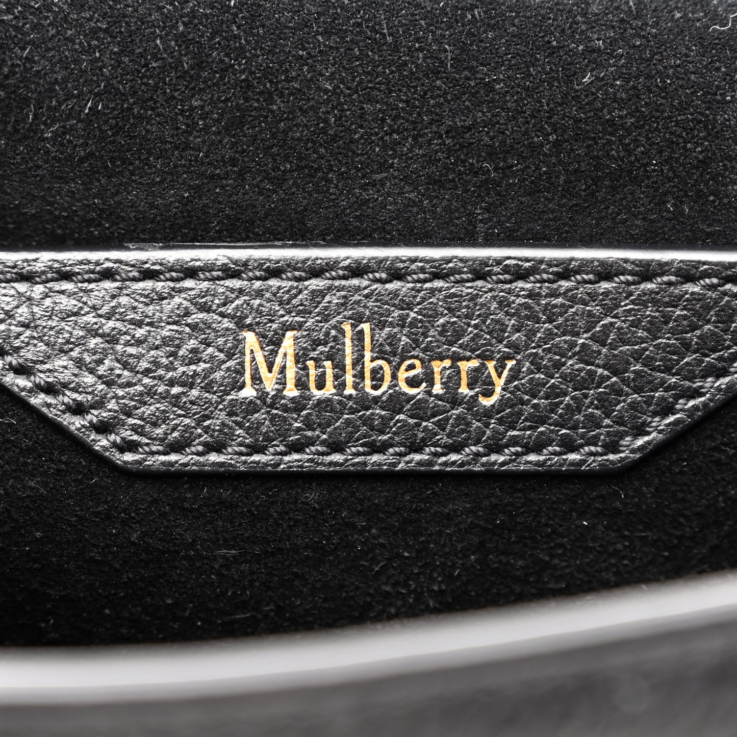 Small Classic Grain Calfskin Small Amberley Satchel Black