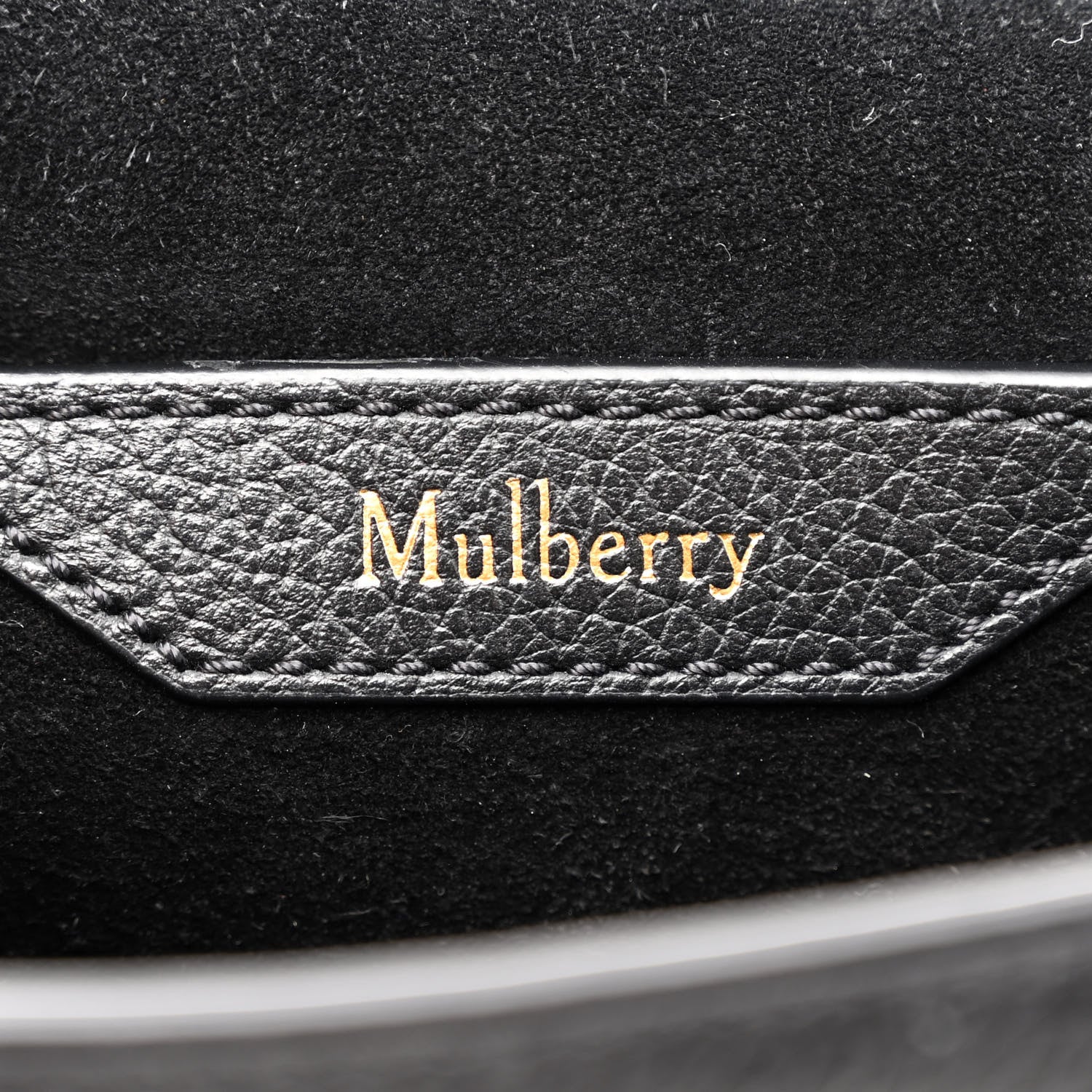 Mulberry Small Classic Grain Calfskin Small Amberley Satchel Black 6 of 14