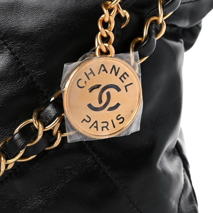 Chanel Shiny Calfskin Quilted Small Chanel 22 Black 11 of 12