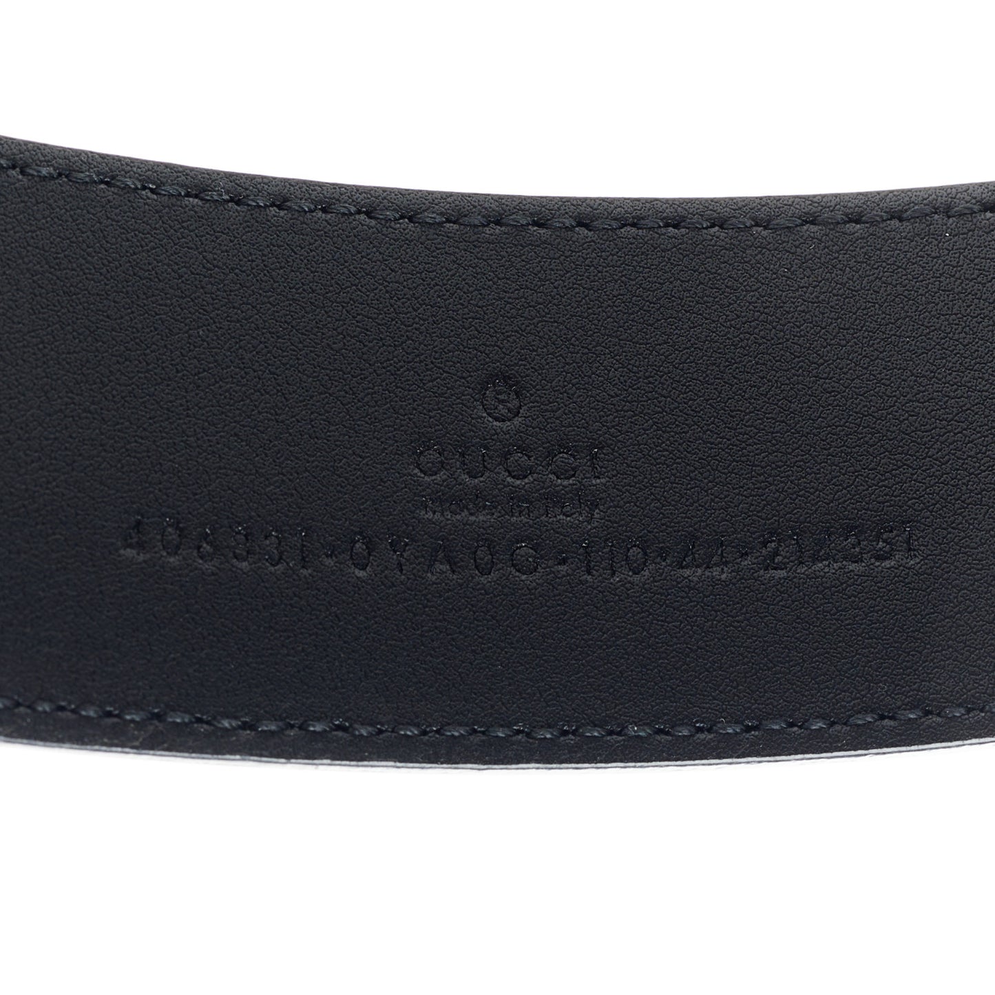 Plutone Calfskin Double G 40mm Belt 110 44 Black