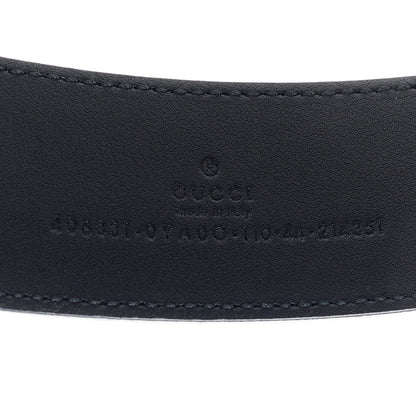 Gucci Plutone Calfskin Double G 40mm Belt 110 44 Black 3 of 7