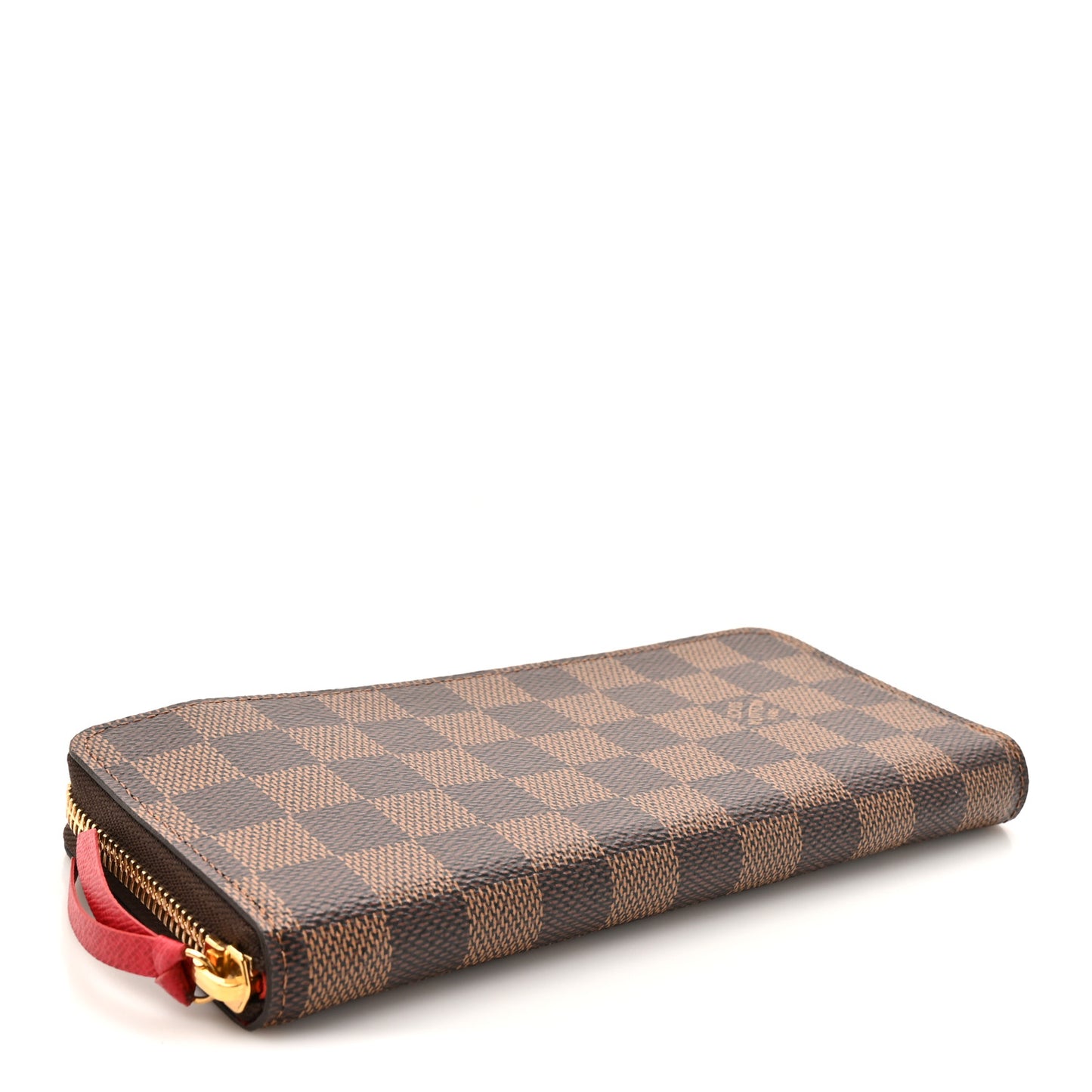 Damier Ebene Clemence Wallet Cherry