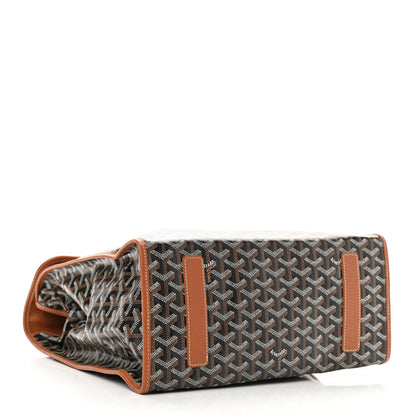 Goyard Goyardine Saint Leger Soft Briefcase Backpack Black Gold 4 of 10