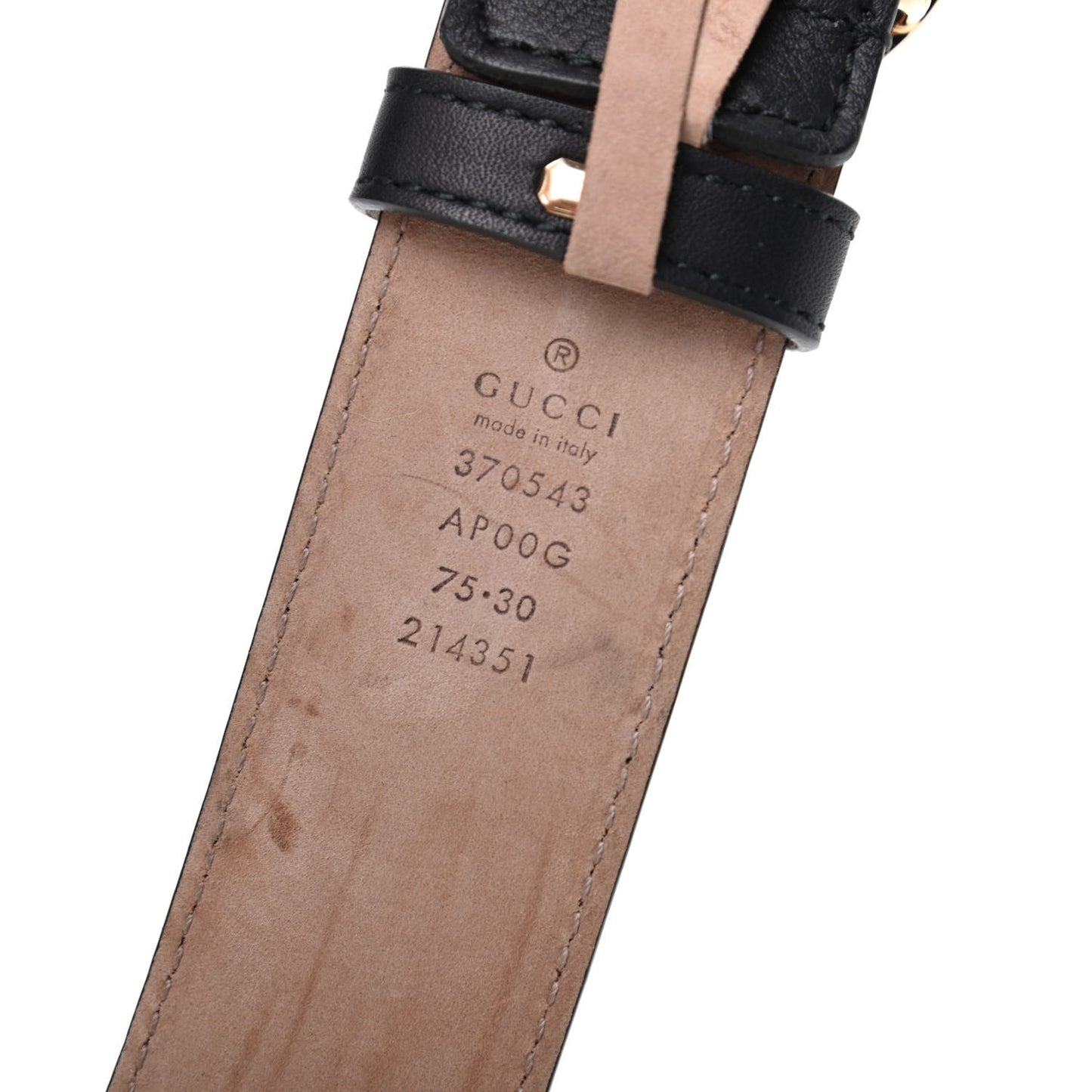 Calfskin Interlocking G 37mm Belt 75 30 Black