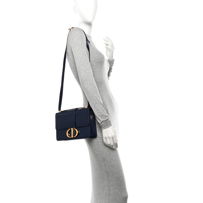 Christian Dior Shiny Crinkled Lambskin 30 Montaigne Flap Bag Indigo 2 of 12