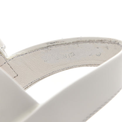 Prada Spazzolato Monolith 55mm Sandals 35 White 8 of 10
