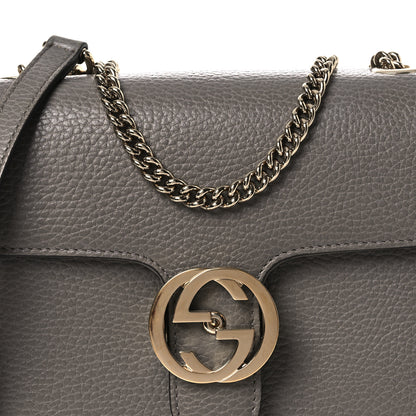 Gucci Dollar Calfskin Small Interlocking G Shoulder Bag Loess 8 of 11