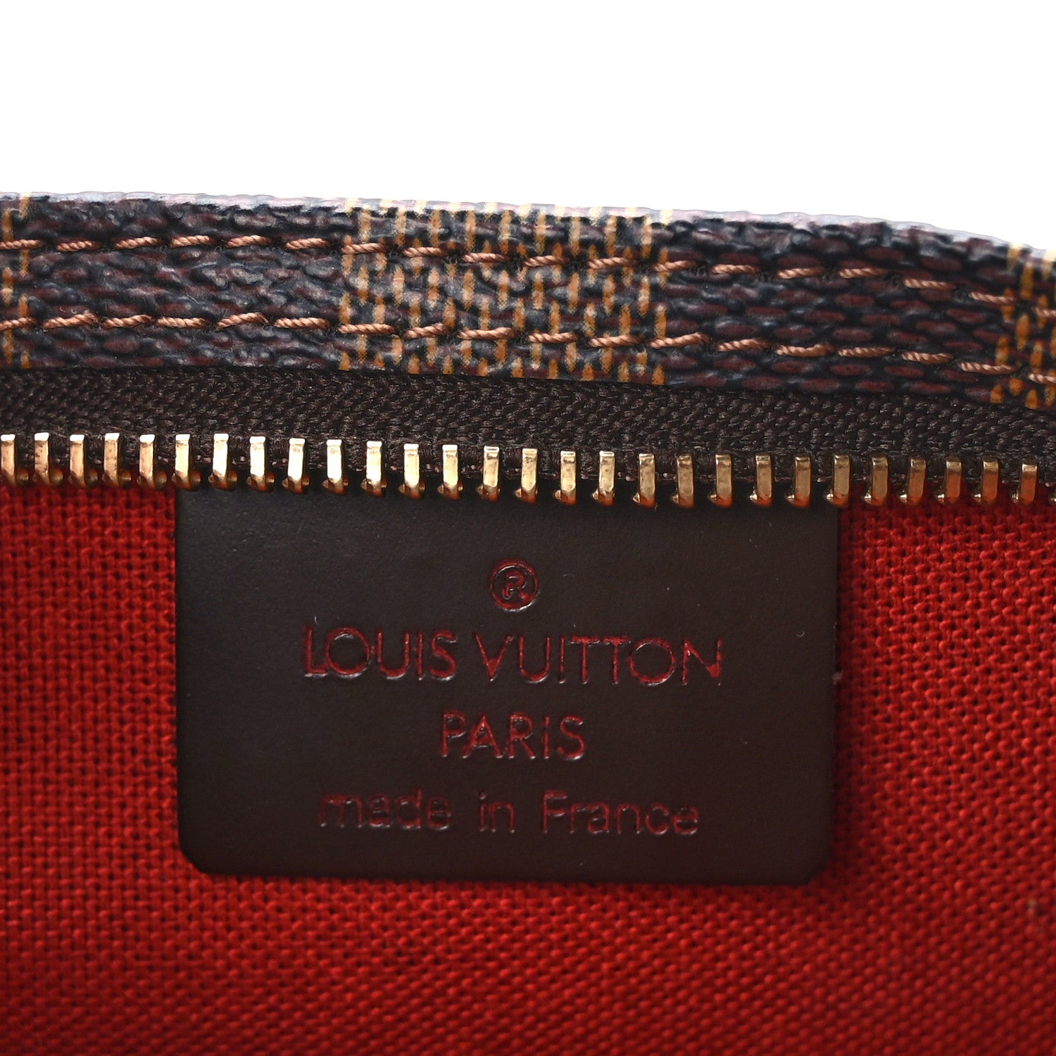 Louis Vuitton Damier Ebene Navona Pochette Accessories 6 of 9