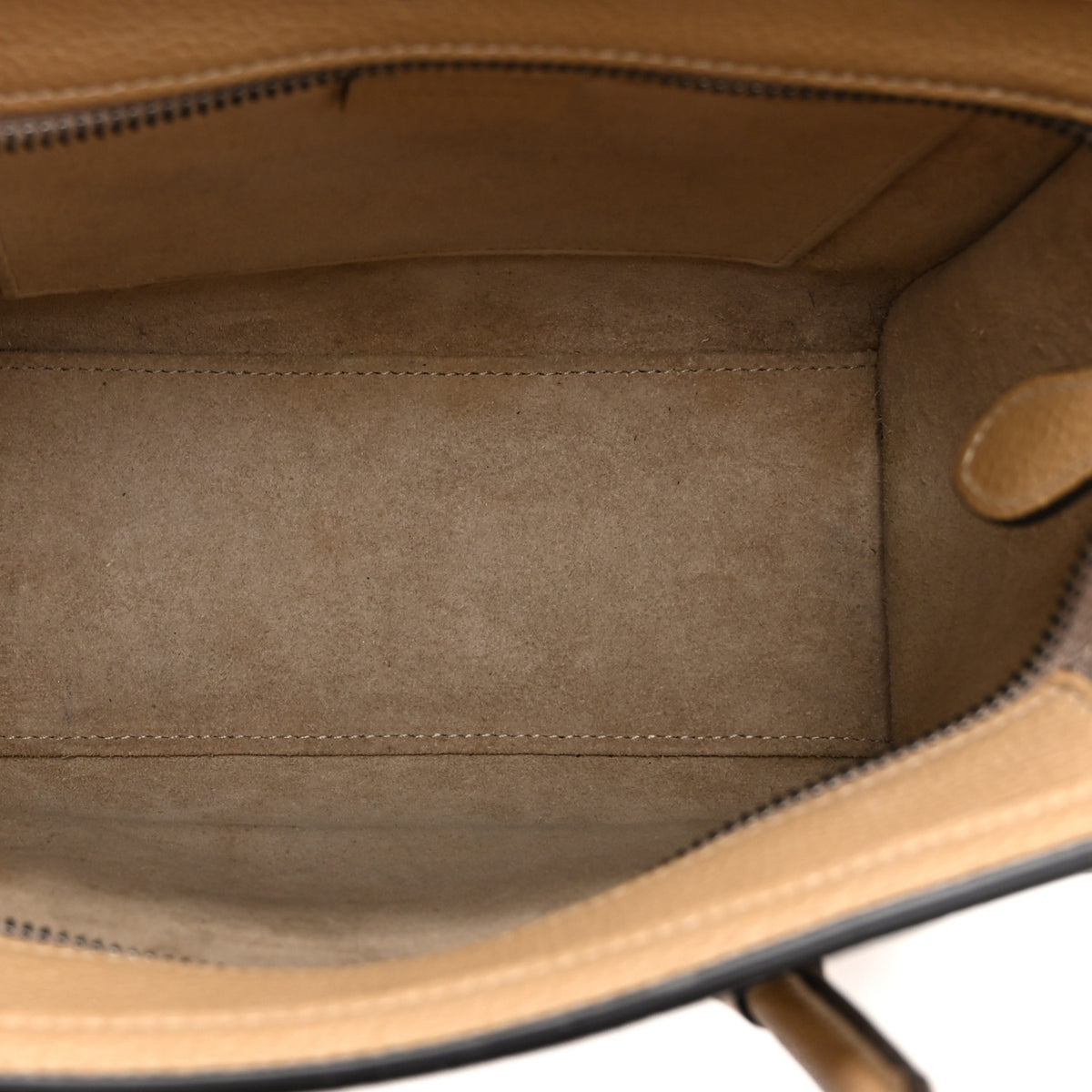 Drummed Calfskin Nano Luggage Dune