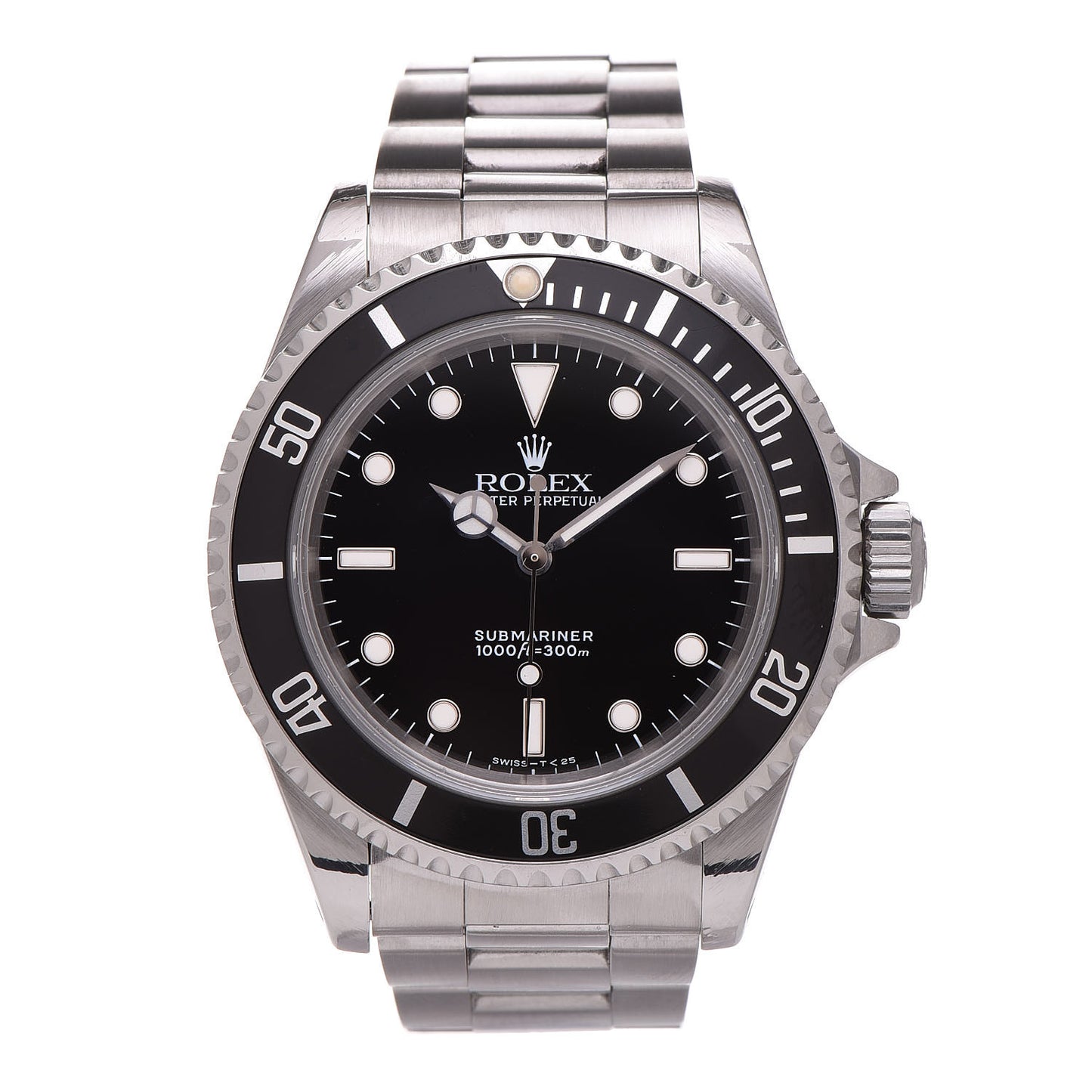 Stainless Steel 40mm Oyster Perpetual Submariner Watch Black 14060