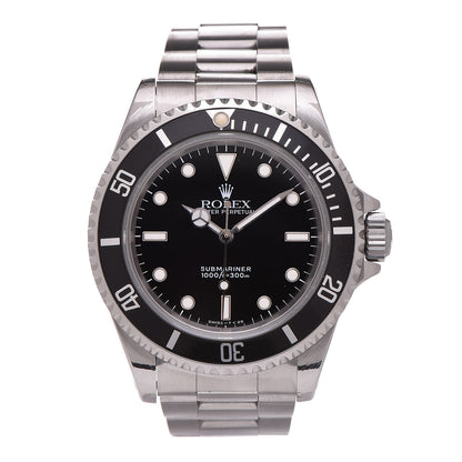Rolex Stainless Steel 40mm Oyster Perpetual Submariner Watch Black 14060 1 of 6