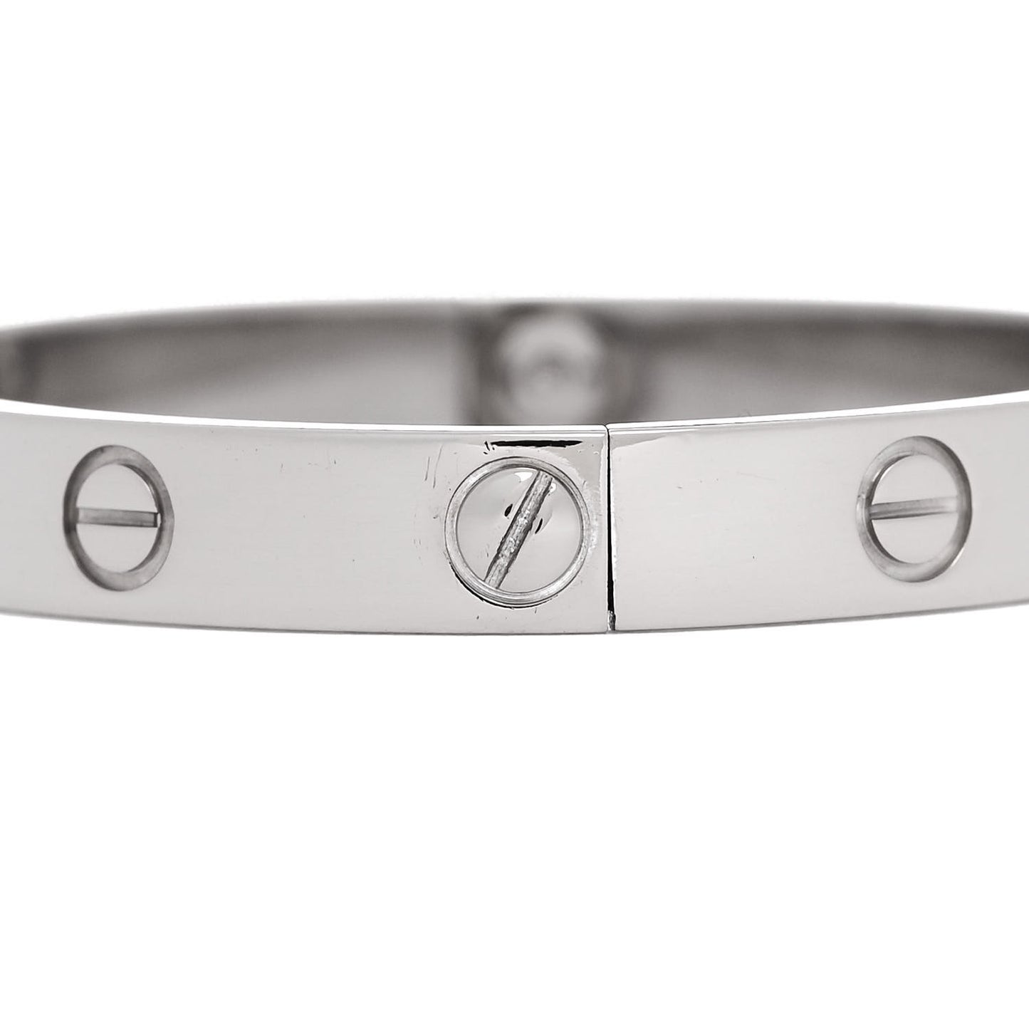 18K White Gold LOVE Bracelet 16