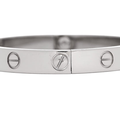 Cartier 18K White Gold LOVE Bracelet 16 4 of 6