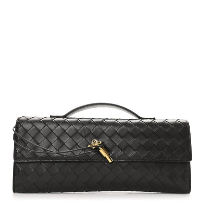 Bottega Veneta Nappa Intrecciato Long Andiamo Top Handle Clutch Fondant 1 of 7