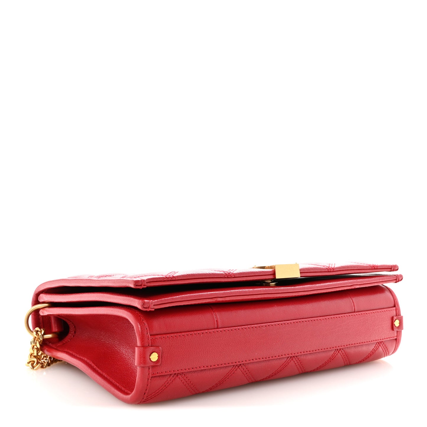 Lambskin Quilted Mini Becky Chain Bag Rouge Eros