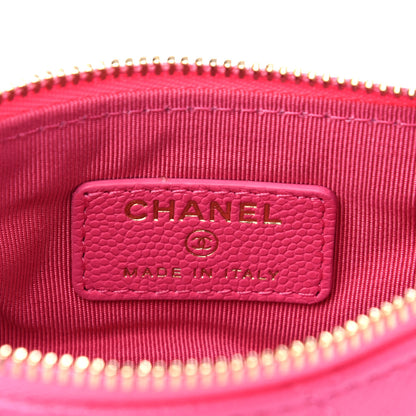 Chanel Caviar Quilted Small Cosmetic Case Pink 6 of 8