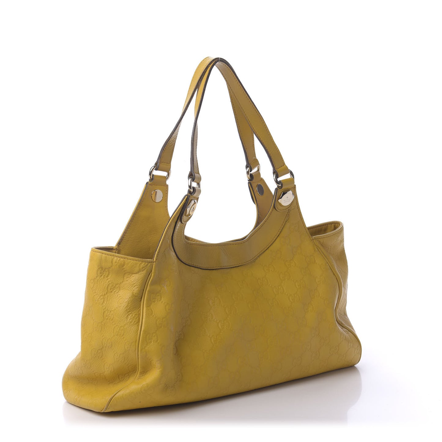 Guccissima Charmy Shoulder Bag Yellow