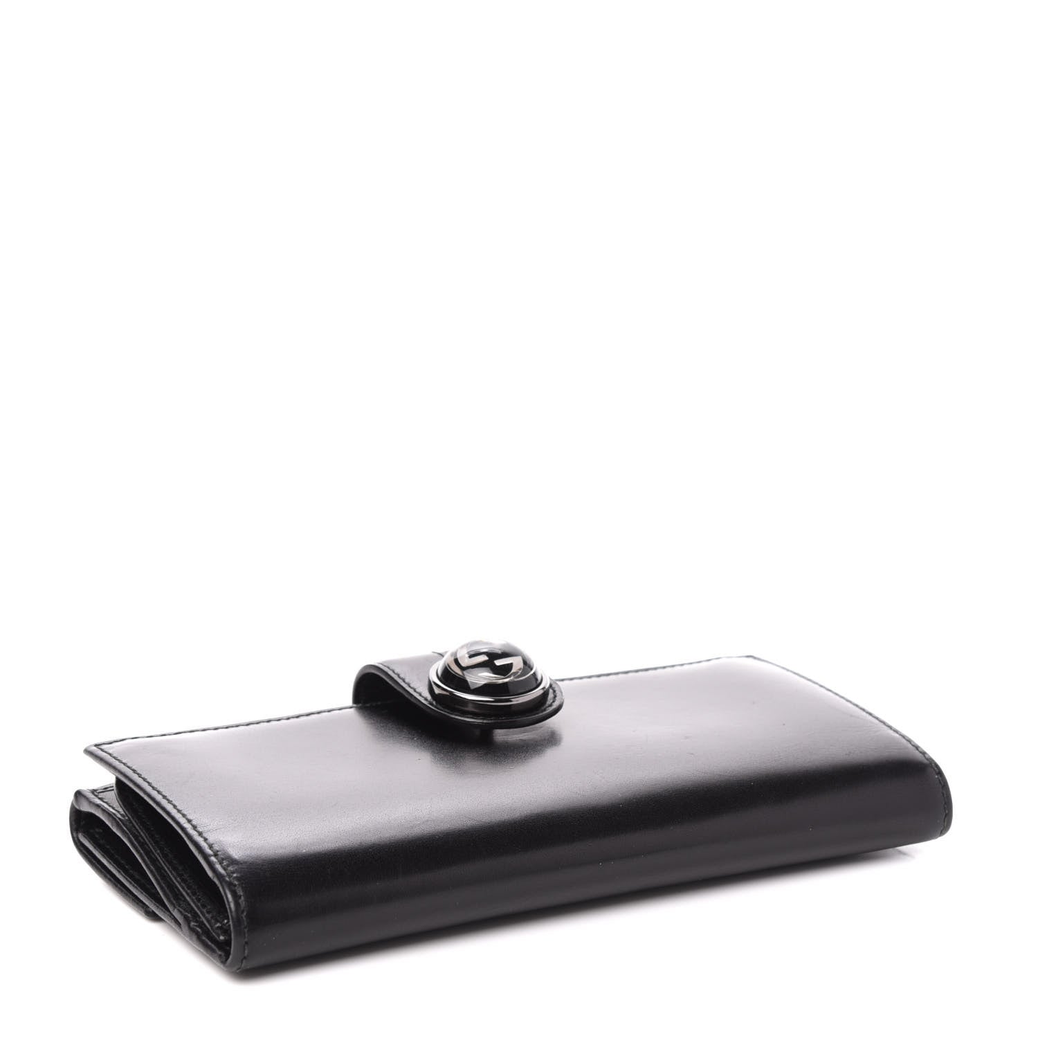 Gucci Calfskin GG Continental Wallet Black 4 of 10