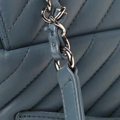 Chanel Calfskin Chevron Quilted Small Urban Spirit Backpack Light Blue 10 of 10