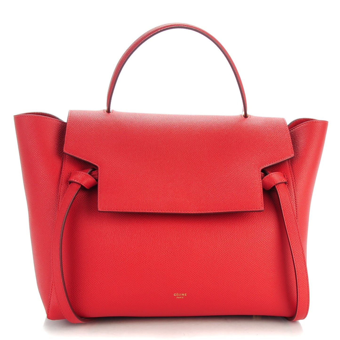 Grained Calfskin Mini Belt Bag Coquelicot