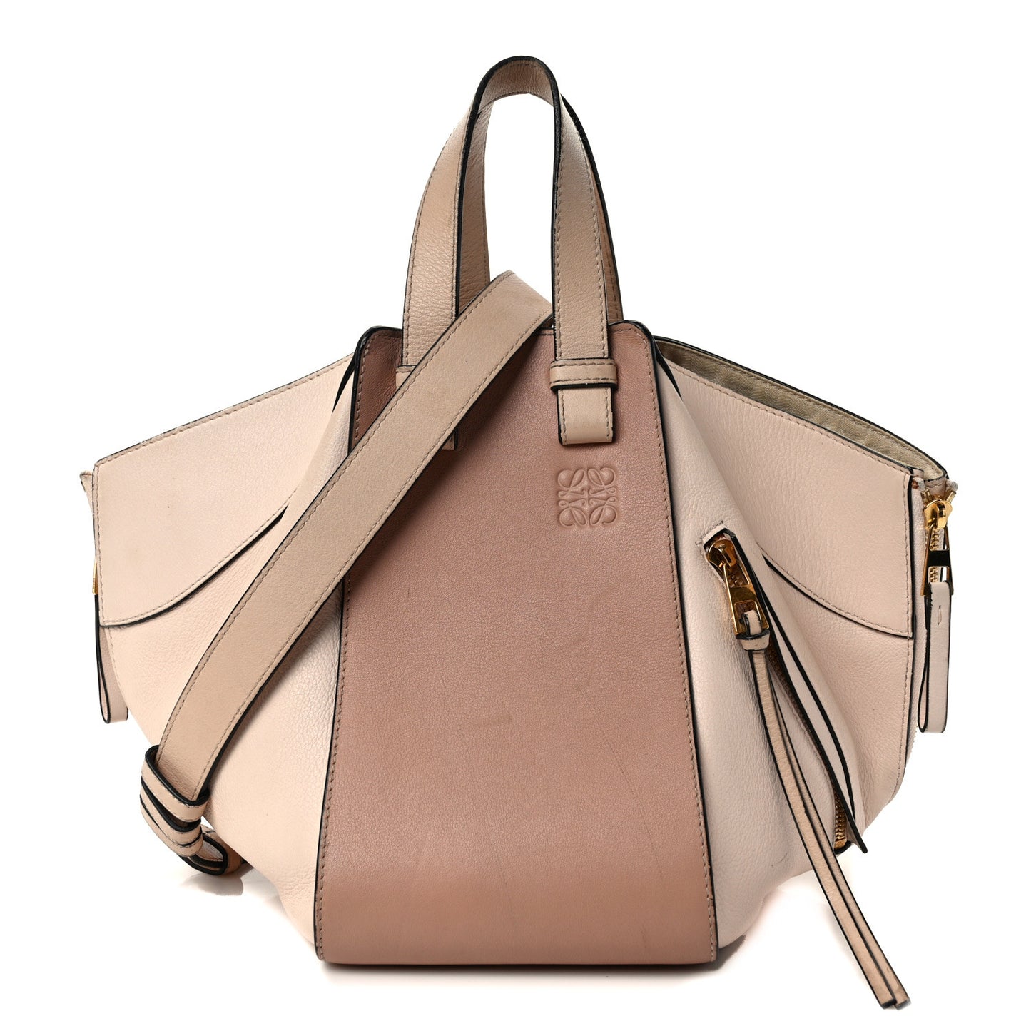 Calfskin Small Hammock Shoulder Bag Pink