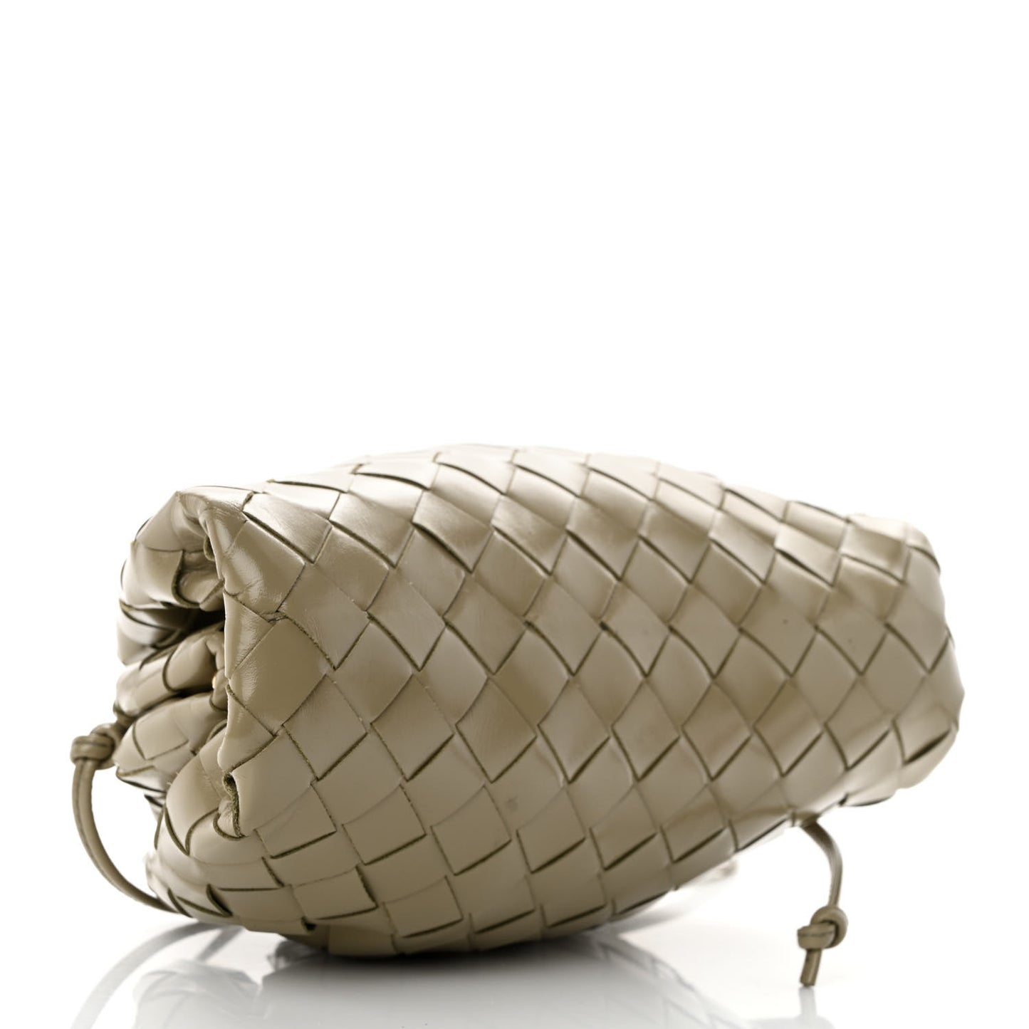 Patent Intrecciato The Mini Pouch Travertine