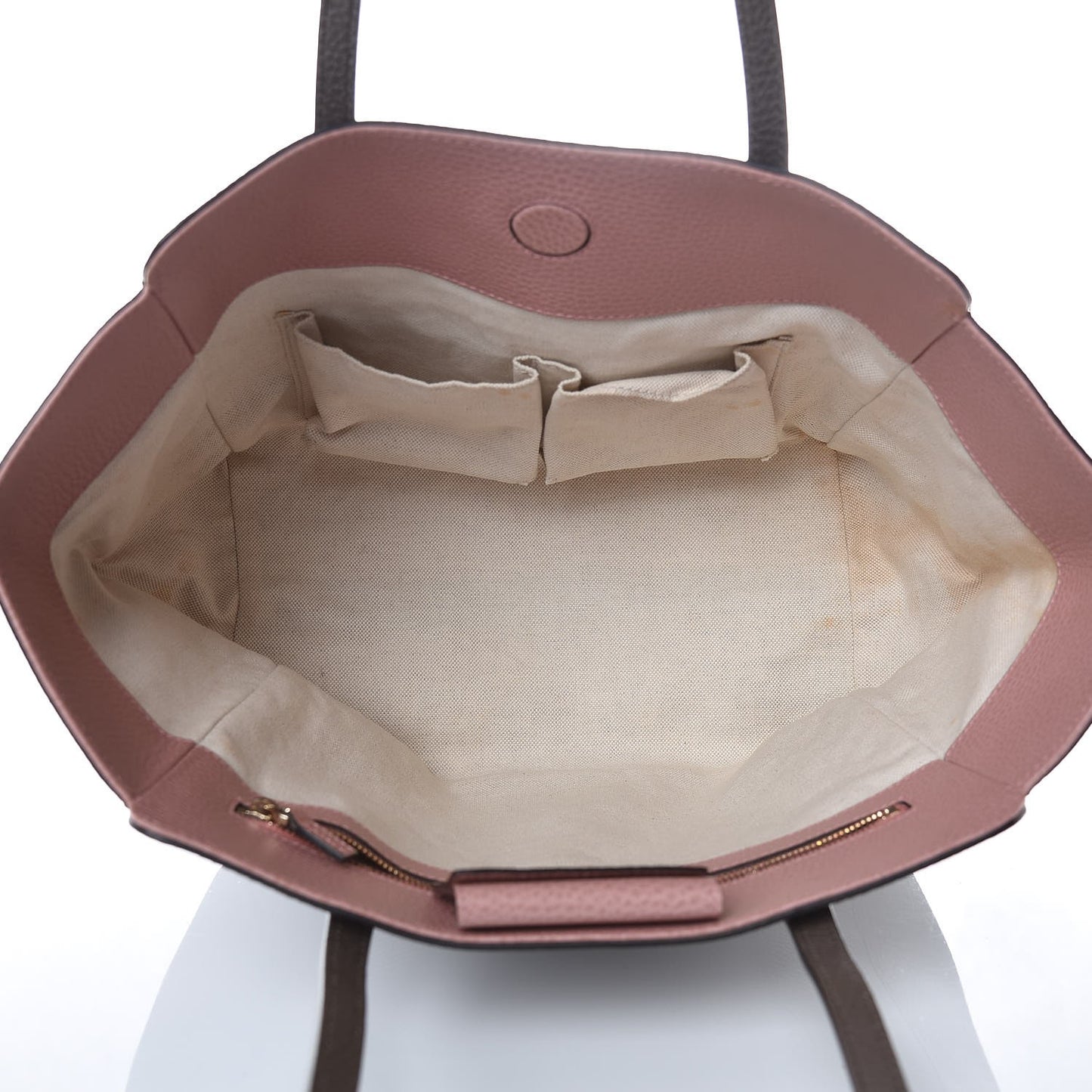 Dollar Calfskin Small Swing Tote Grey Field Soft Pink
