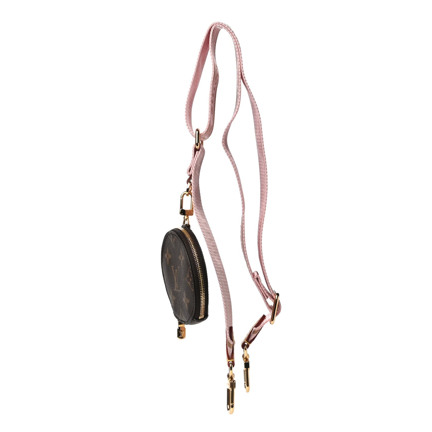 Monogram Multi Pochette Accessories Bandouliere Shoulder Strap Rose Clair