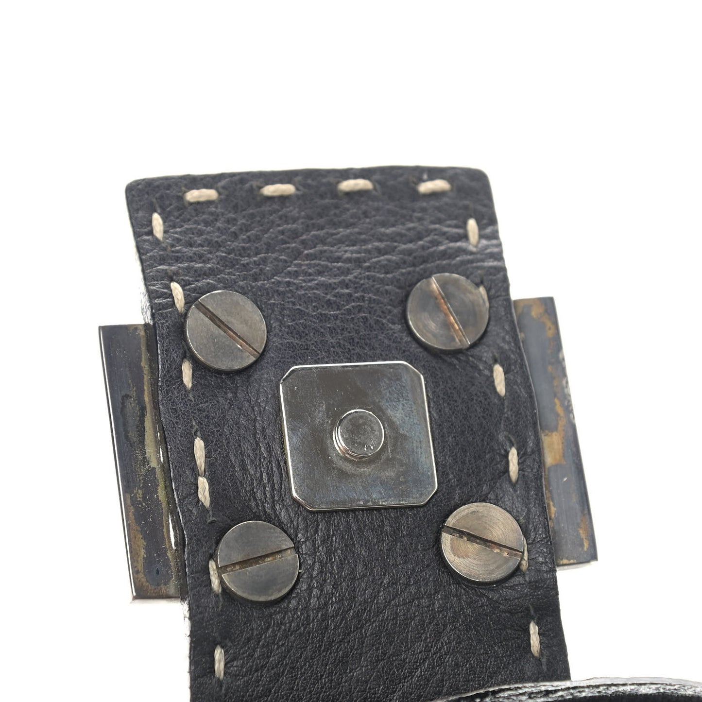 Calfskin Romano Selleria Baguette Black