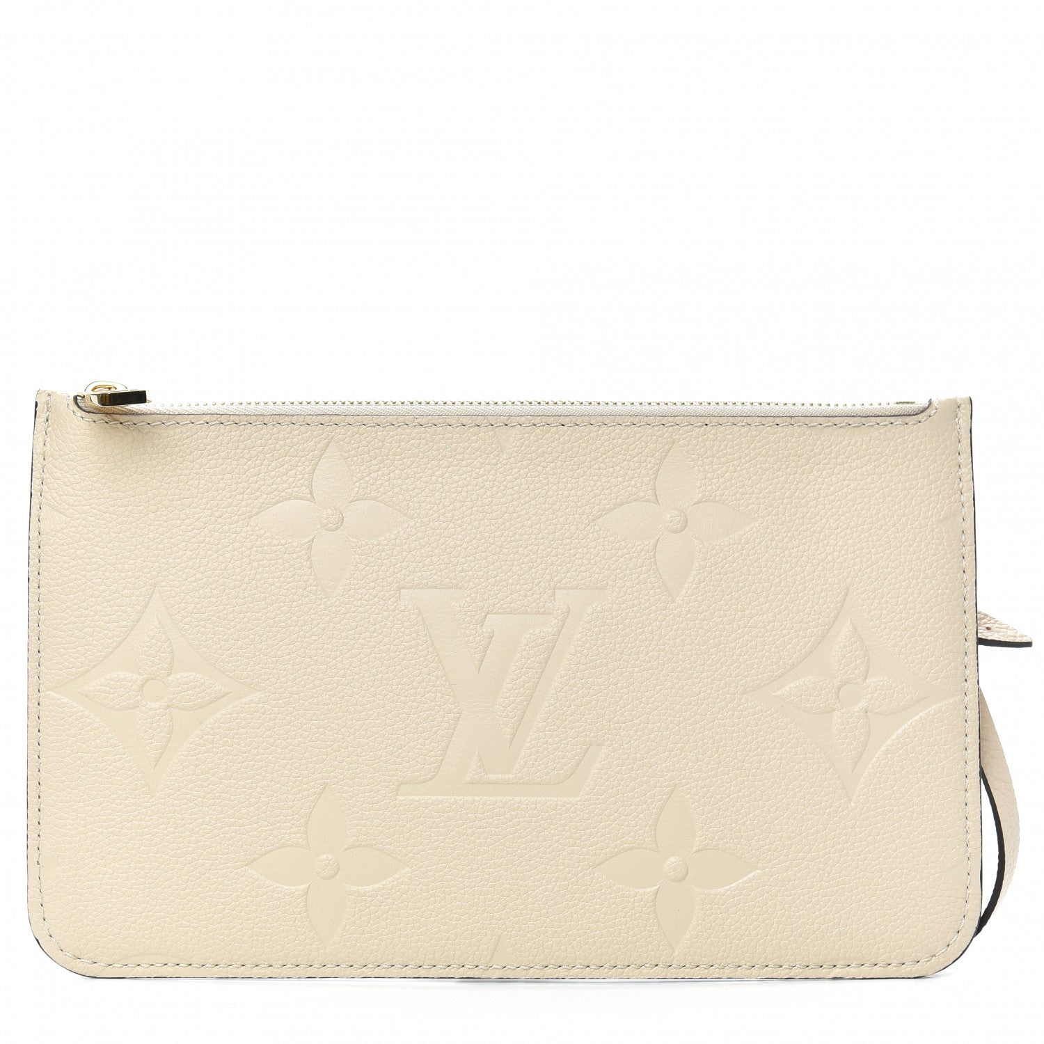 Louis Vuitton Empreinte Monogram Giant Neverfull MM Pochette Cream 1 of 6
