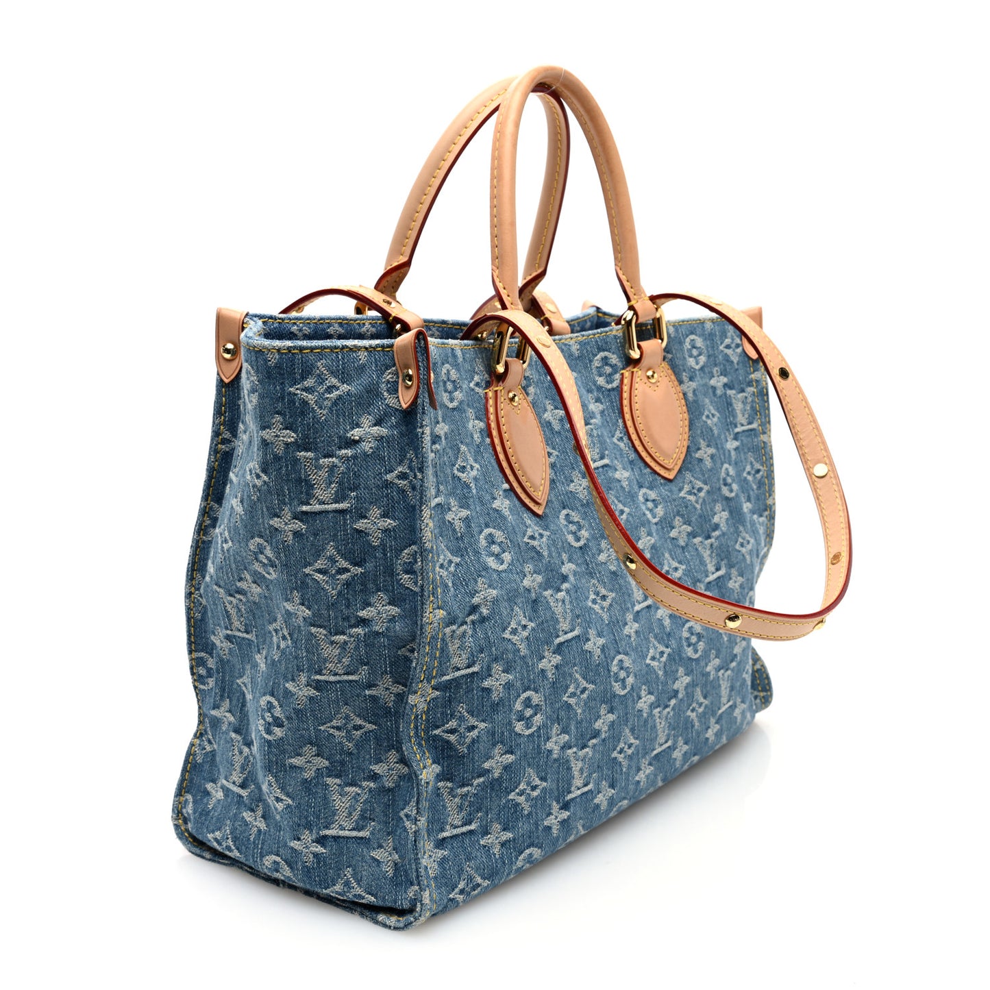 Monogram Denim Onthego MM Blue