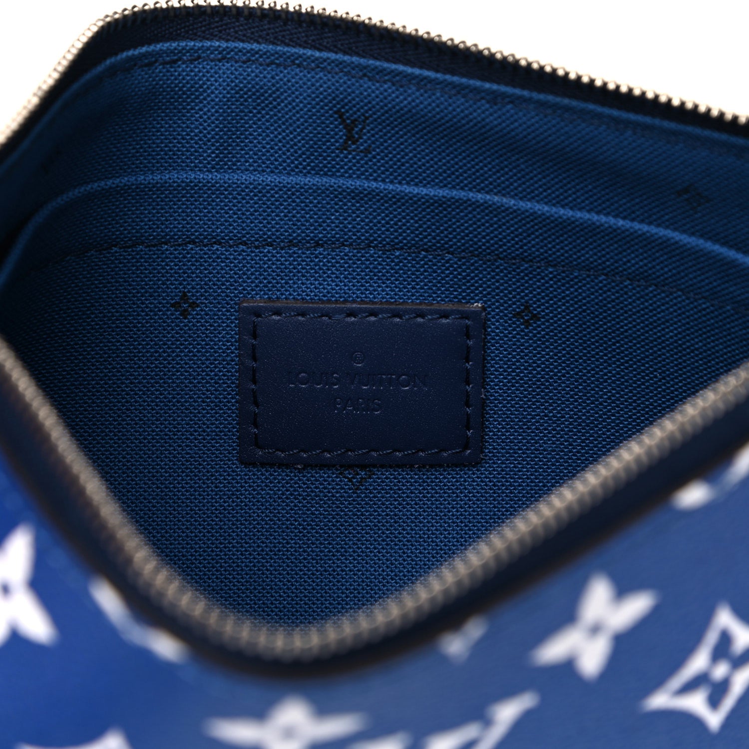 Louis Vuitton Monogram Escale Neverfull MM GM Pochette Blue 6 of 9