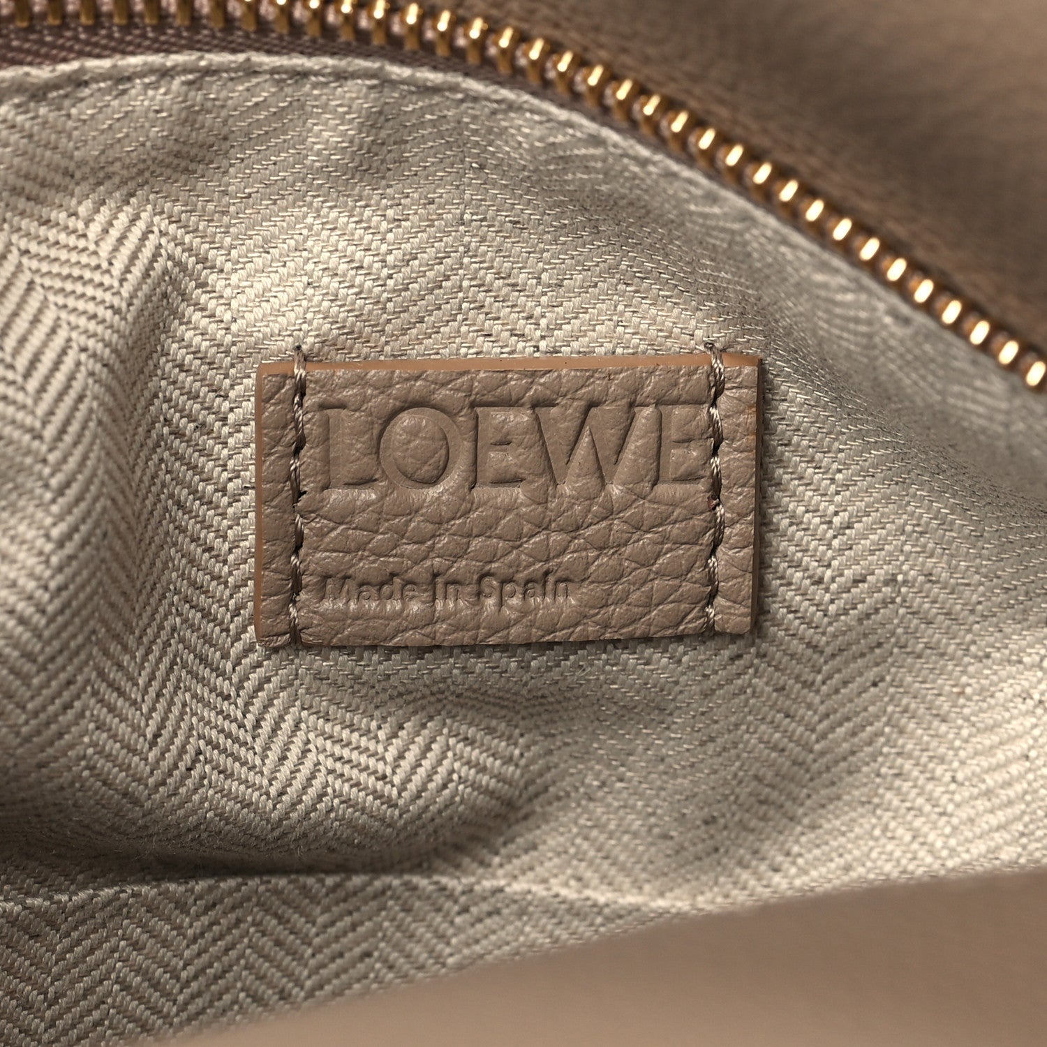 Loewe Grained Calfskin Small Puzzle Edge Bag Sand 6 of 8