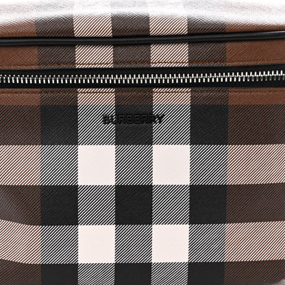 Burberry E-canvas Check Cason Bum Bag Dark Birch Brown 7 of 9