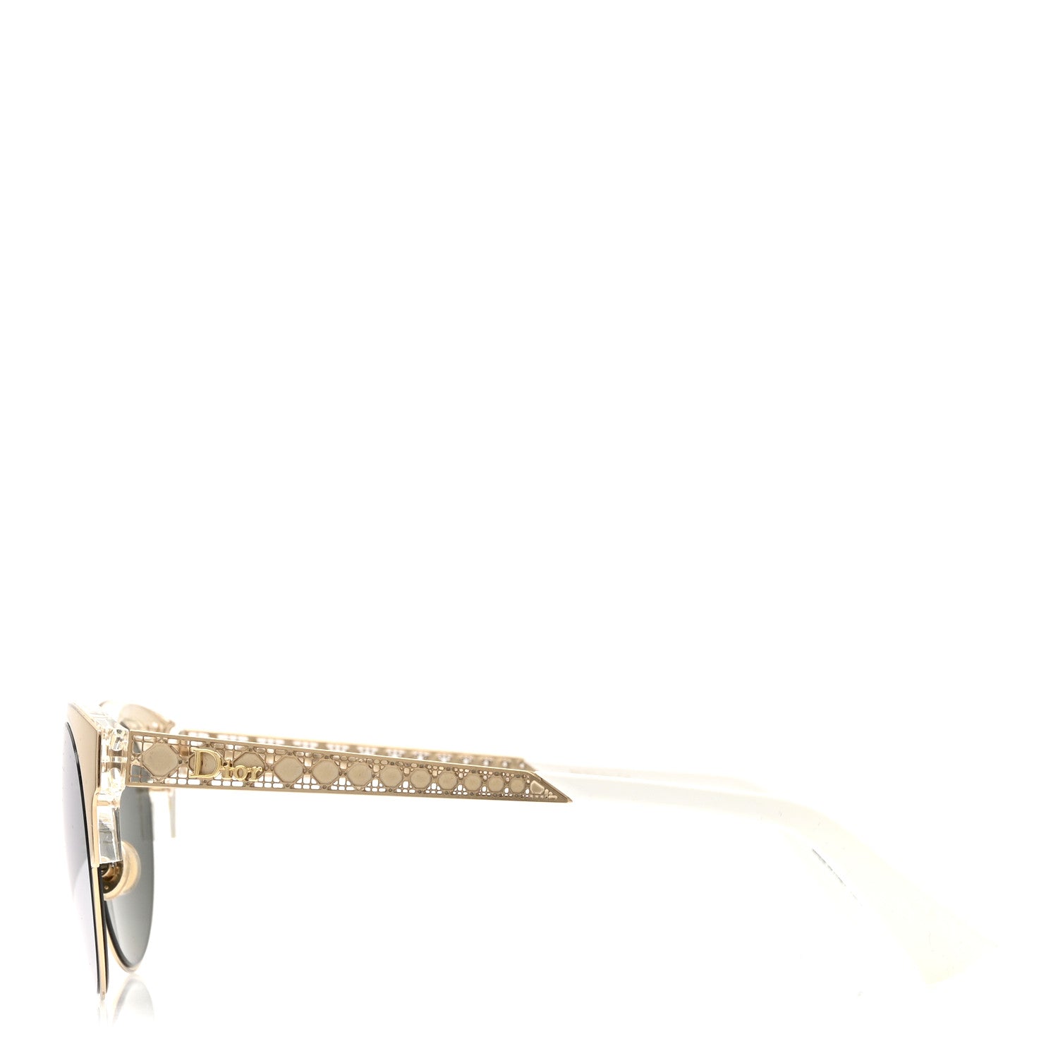 Christian Dior Diorama Mini Sunglasses White Gold 1807493