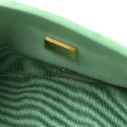 Chanel Lambskin Quilted Mini Logo Flap With Handle Green 5 of 12