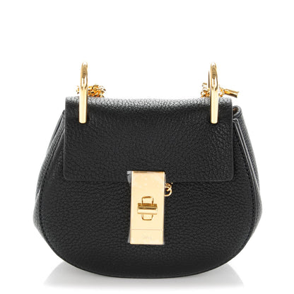 Chloe Grained Lambskin Nano Drew Shoulder Bag Black 1 of 7