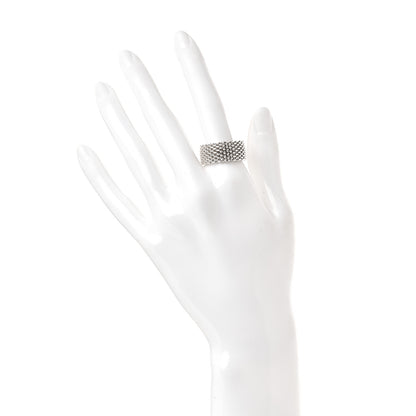 Tiffany Sterling Silver Somerset Mesh Ring 57 8 2 of 5