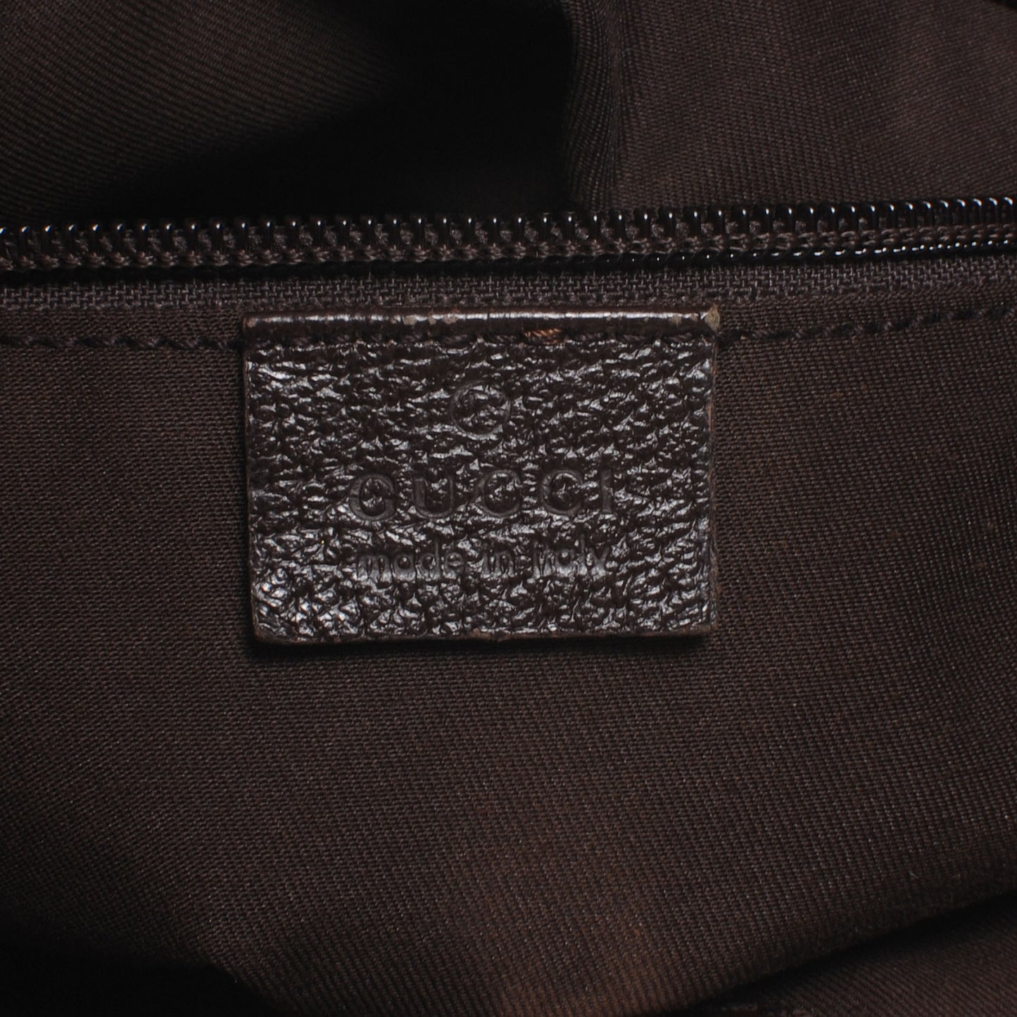 GG Monogram Medium Web Handle Double Pocket Tote Brown