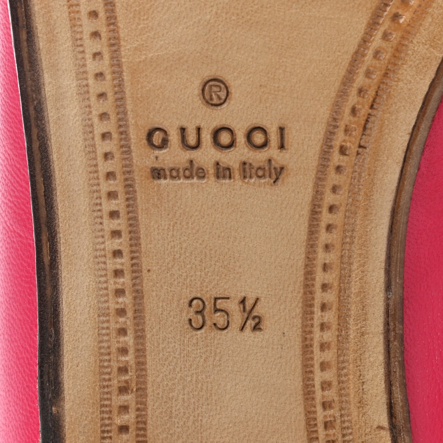 Gucci Lambskin Womens Brixton Horsebit Loafers 35.5 Hot Pink 13 of 13